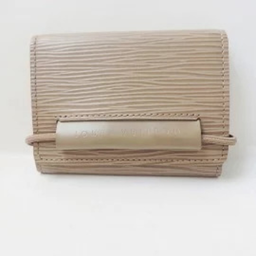 LOUIS VUITTON Portefeuille Elastic Tri fold Wallet Lilac Leather